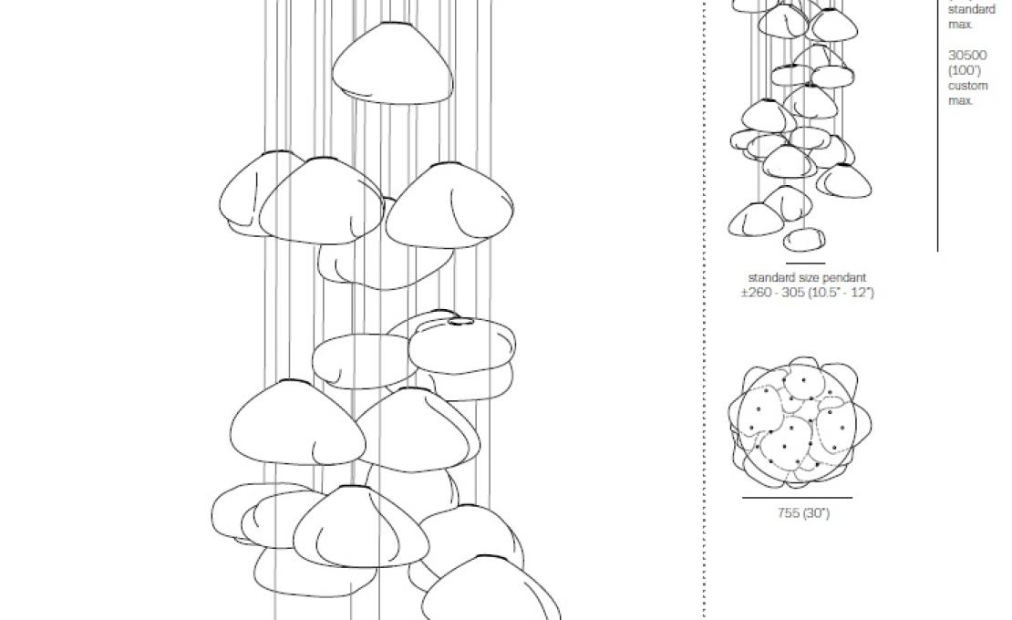 Подвесной светильник от фабрики Bocci модель 73 Suspension Lamp