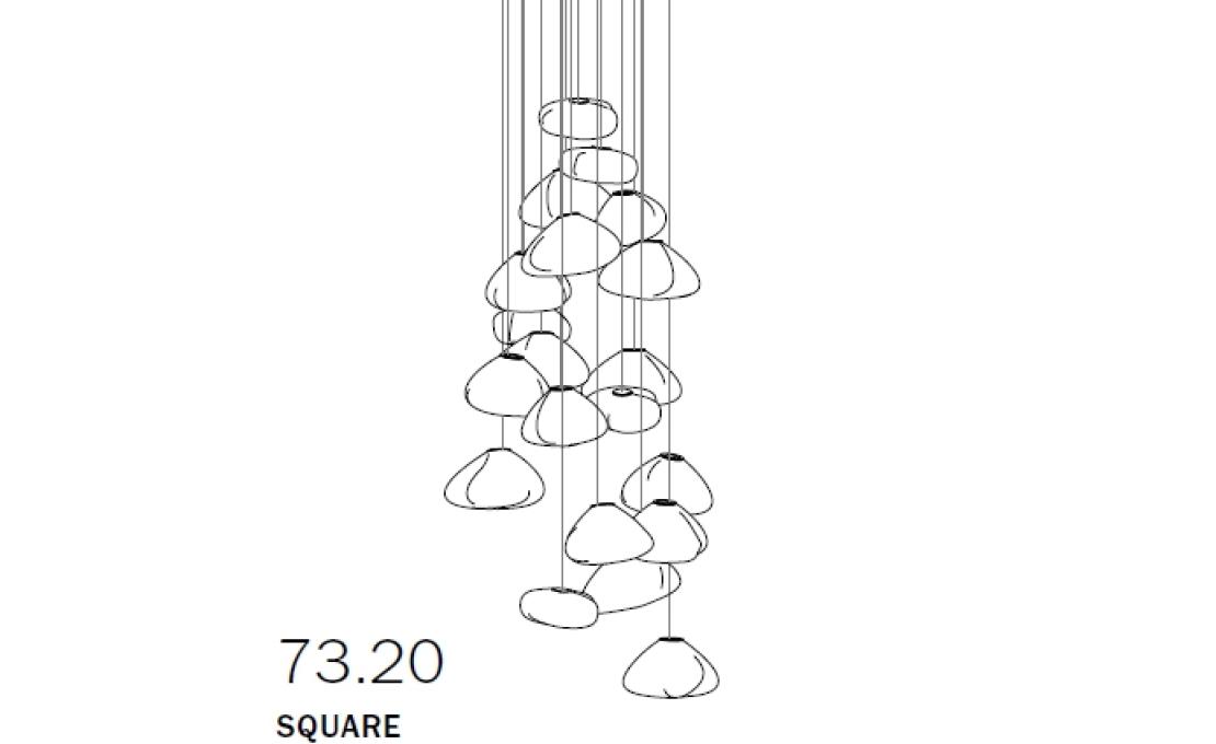 Подвесной светильник от фабрики Bocci модель 73 Suspension Lamp