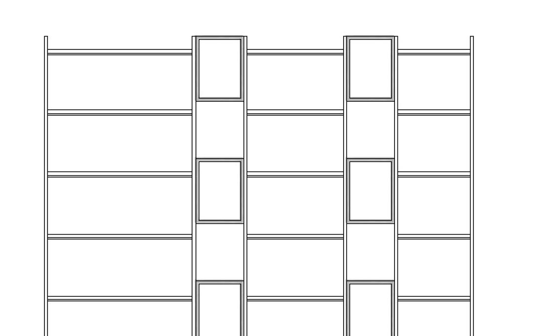 Стеллаж для книг от фабрики Bodema модель Box Bookshelf