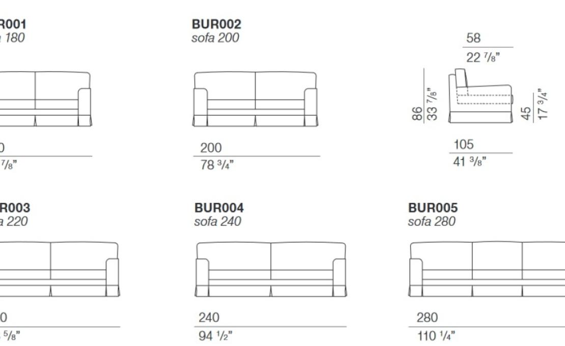 Диван от фабрики Bodema модель BUR00 Burano Sofa