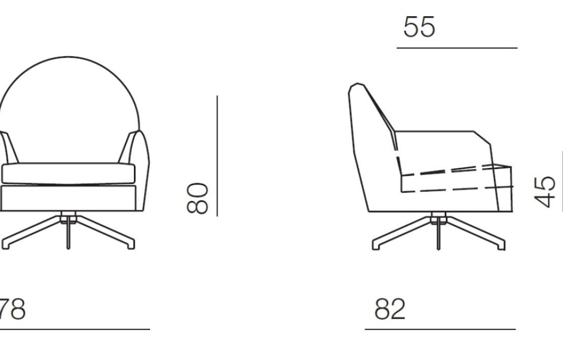 Кресло от фабрики Bodema модель Carol Arm