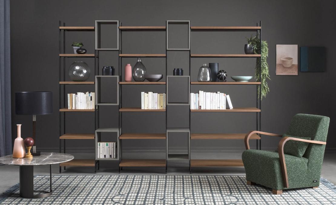 Стеллаж для книг от фабрики Bodema модель Box Bookshelf