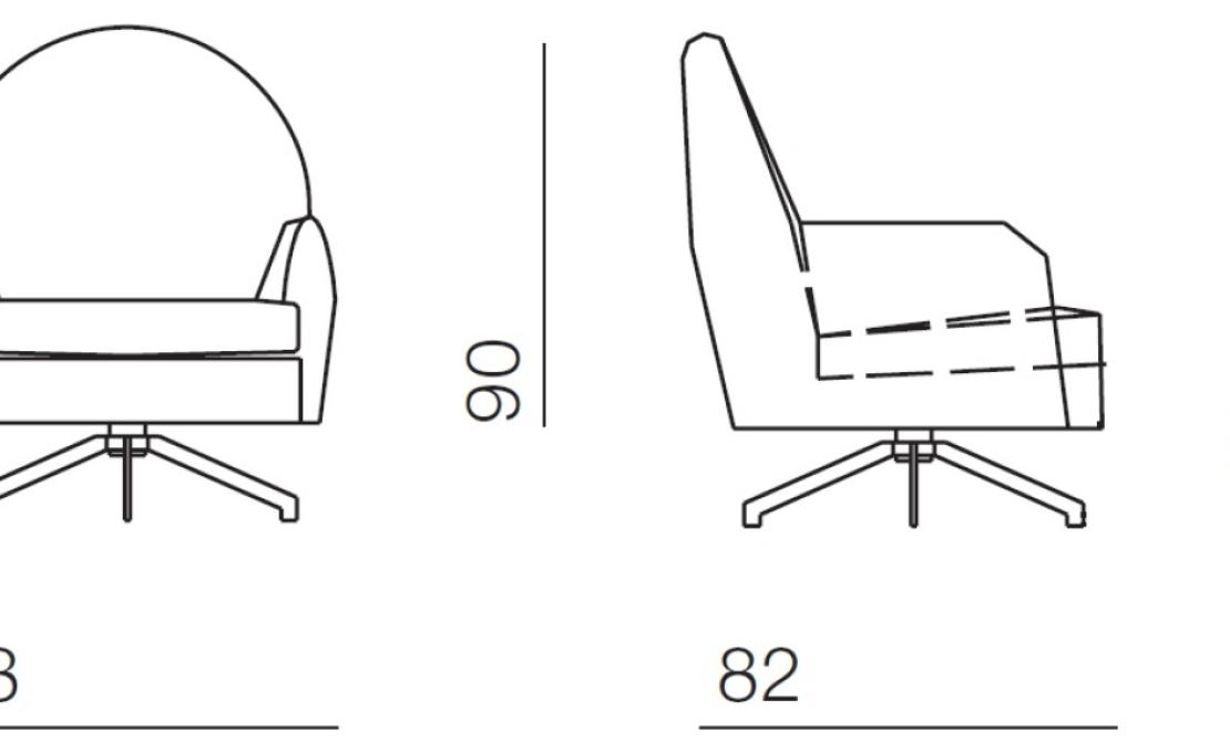 Кресло от фабрики Bodema модель Carol Arm