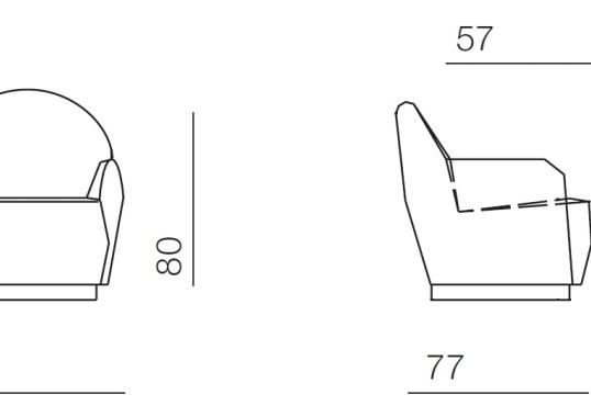 Кресло от фабрики Bodema модель Ingrid Arm