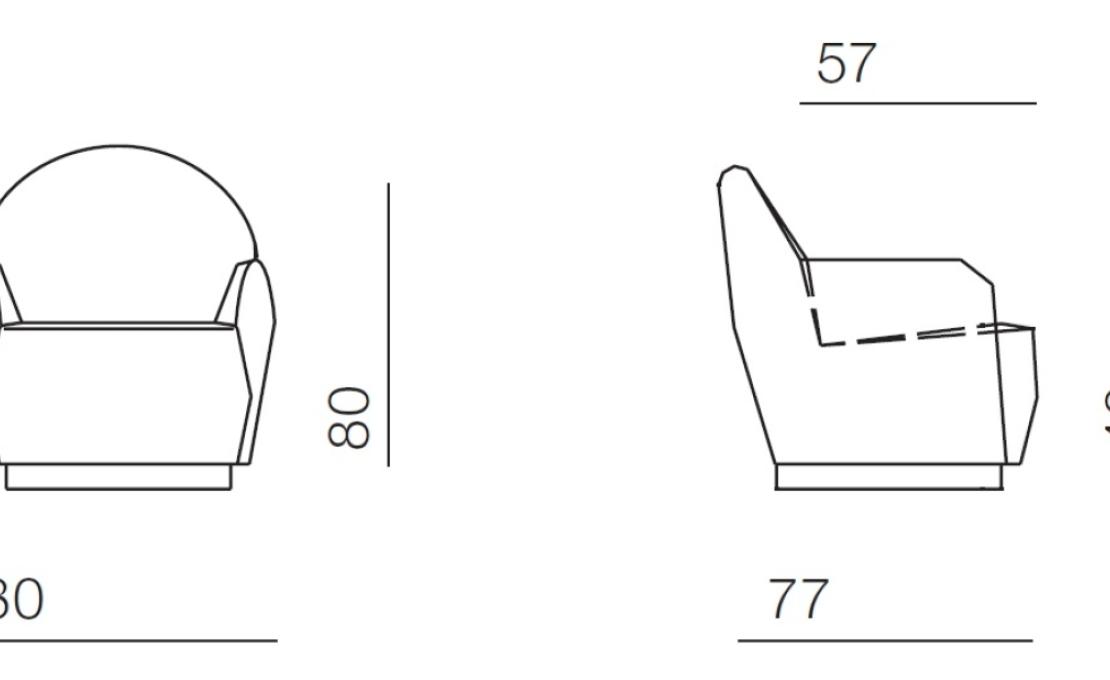 Кресло от фабрики Bodema модель Ingrid Arm