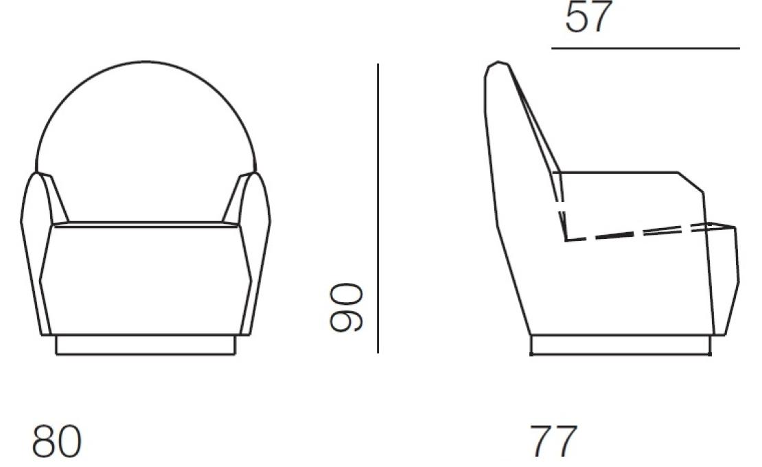 Кресло от фабрики Bodema модель Ingrid Arm