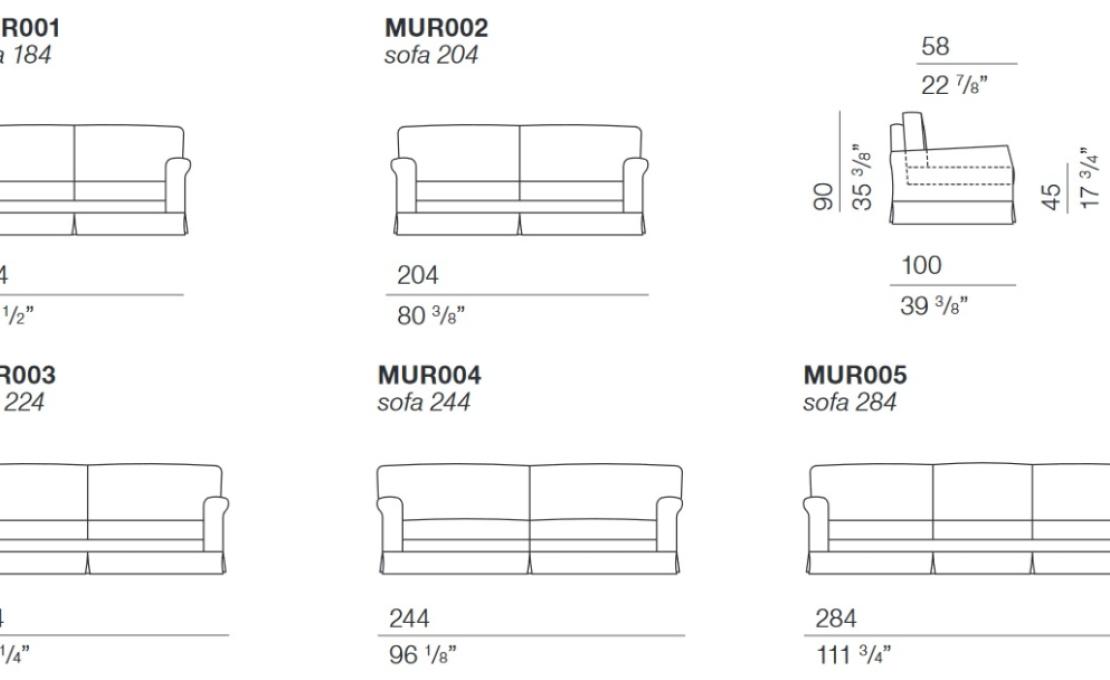 Диван от фабрики Bodema модель MUR00 Murano Sofa