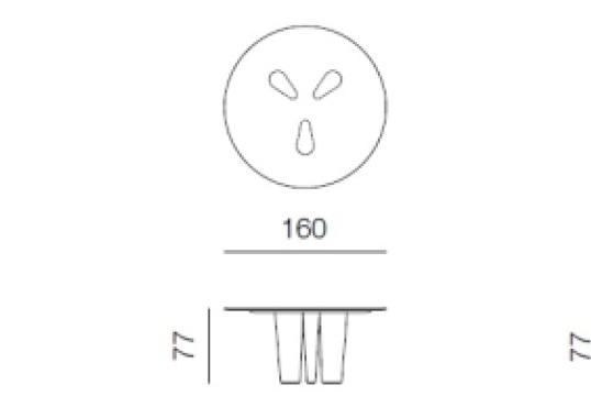 Стол от фабрики Bodema модель Otto Round 