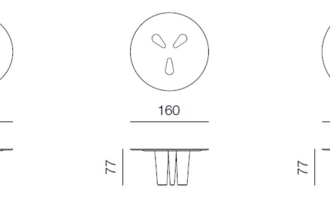 Стол от фабрики Bodema модель Otto Round 