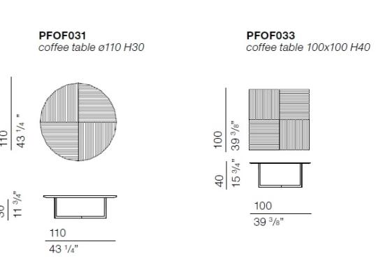 Журнальный столик от фабрики Bodema модель Profile 