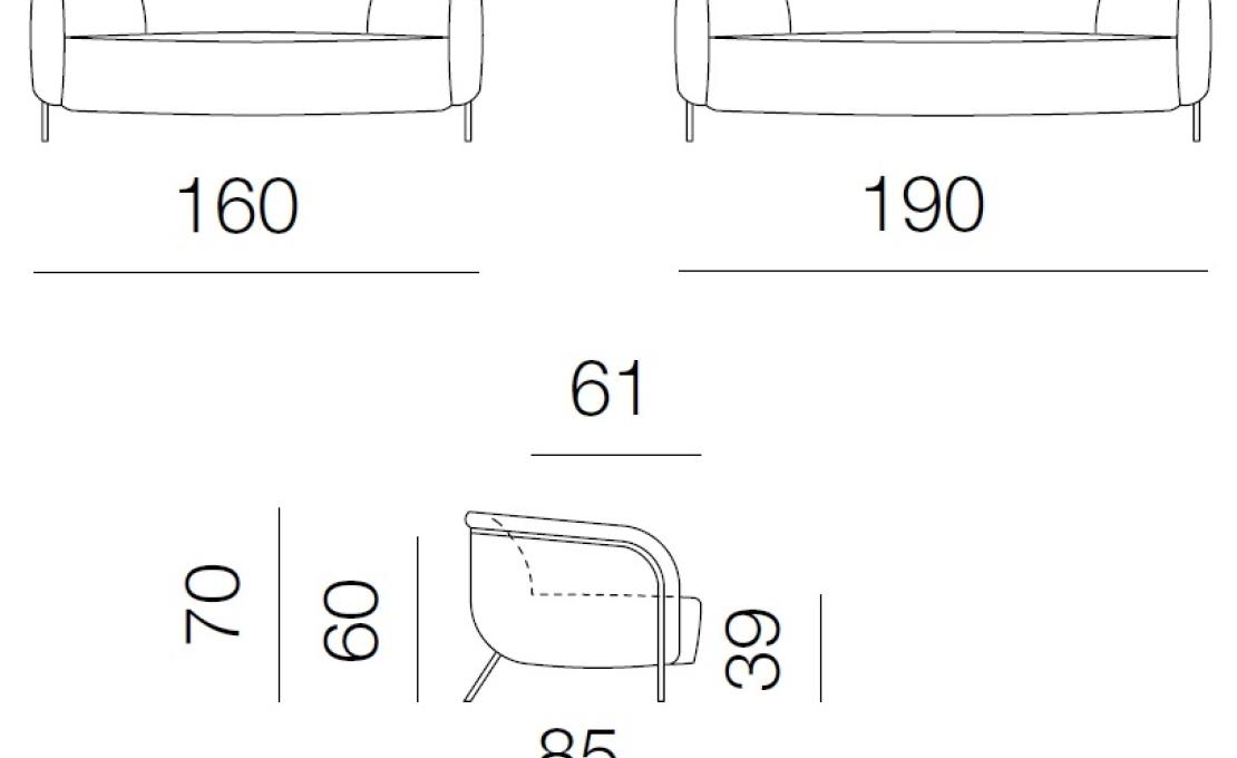 Диван от фабрики Bodema модель RING00 Ring Sofa