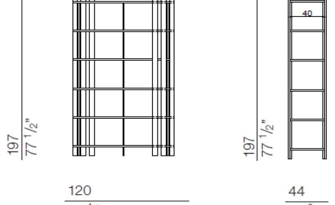 Стеллаж для книг от фабрики Bodema модель Tower Bookshelf
