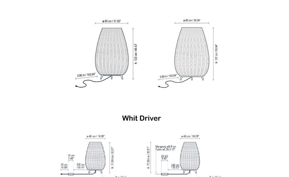 Уличный светильник от фабрики Bover модель Amphora Floor Lamp