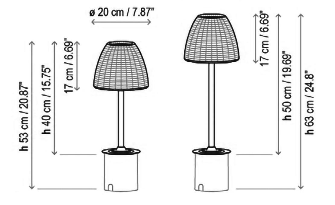 Уличный светильник от фабрики Bover модель Atticus Bollard Floor Lamp