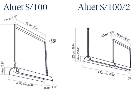 Подвесной светильник от фабрики Bover модель 1320-Aluet Pendant Lamp