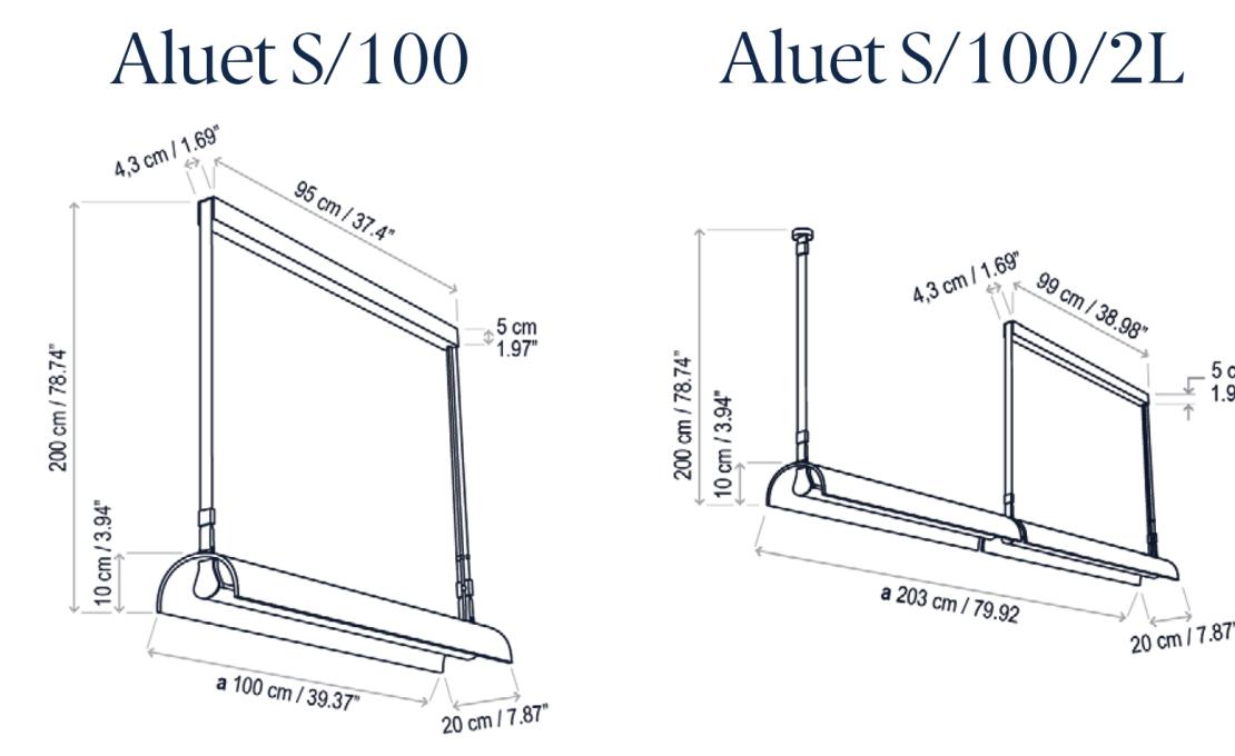 Подвесной светильник от фабрики Bover модель 1320-Aluet Pendant Lamp