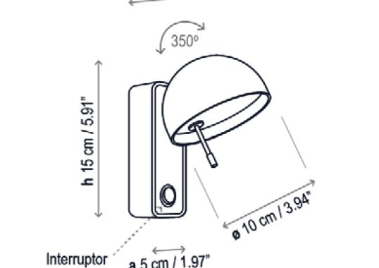 Настенный Светильник Bover Beddy Wall Lamp image 3