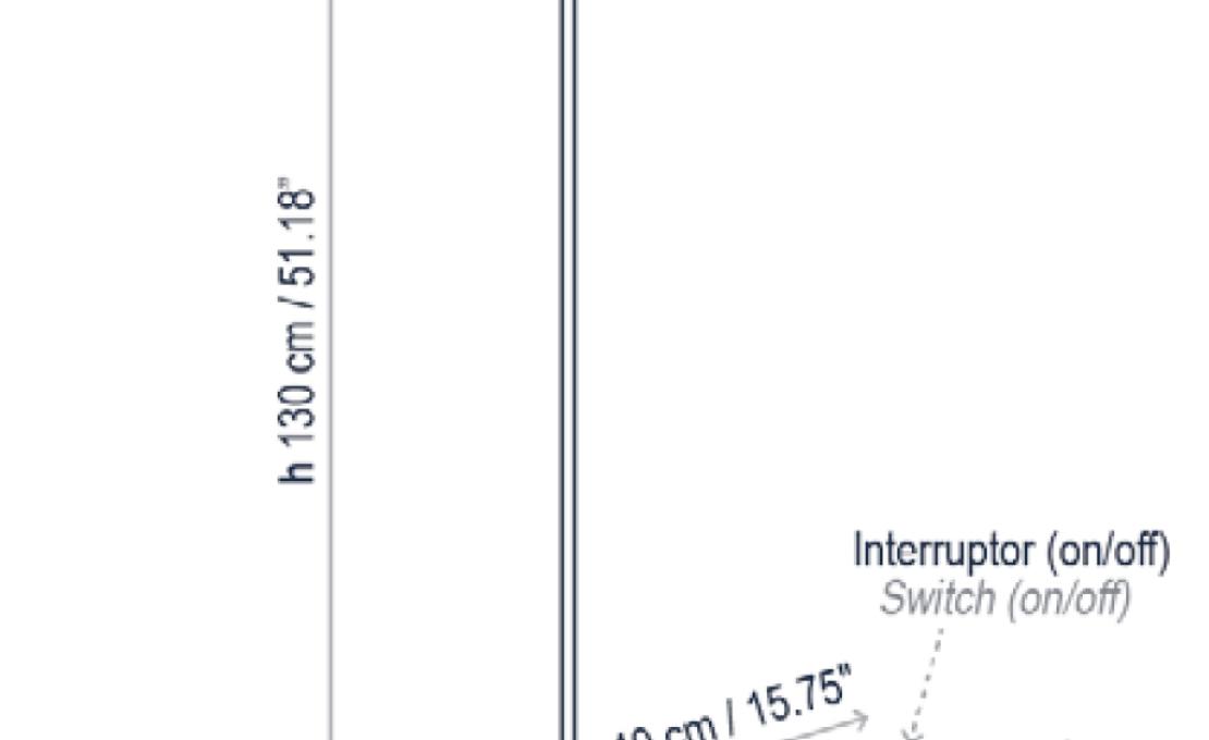 Торшер от фабрики Bover модель 20103303012