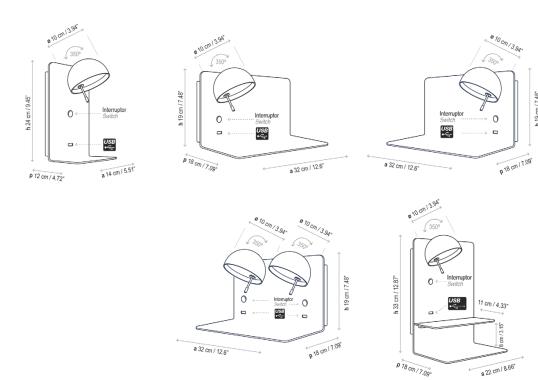 Настенный Светильник Bover Beddy A Wall Lamp image 6
