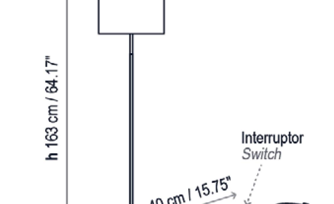 Торшер от фабрики Bover модель Danona Floor Lamp