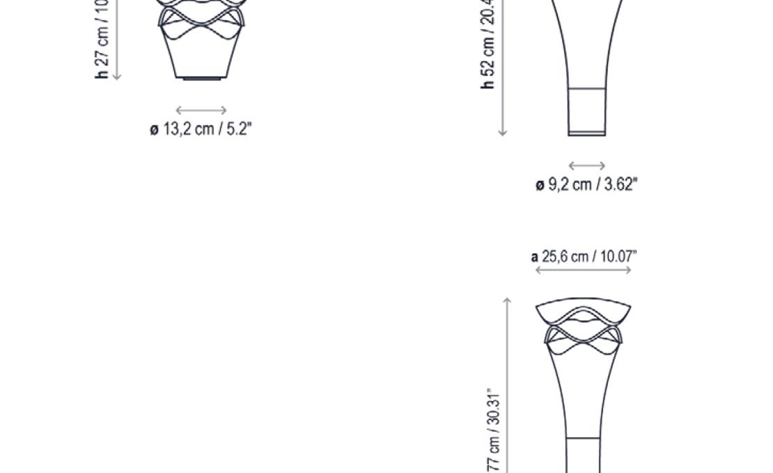 Уличный светильник от фабрики Bover модель Cornet Floor Lamp