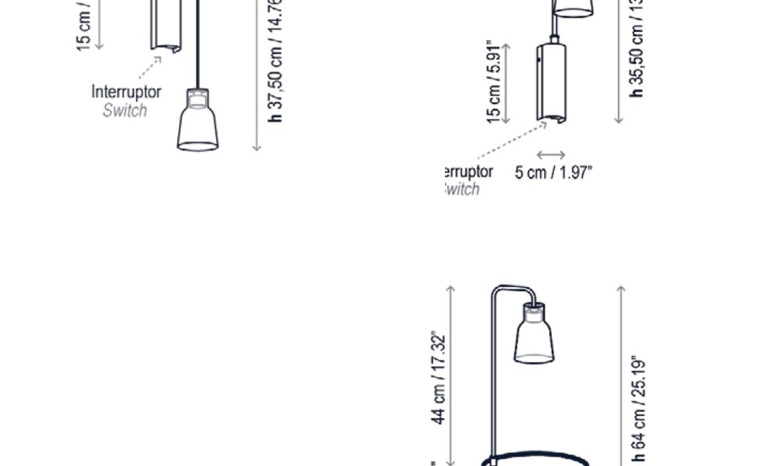 Настенный Светильник от фабрики Bover модель Drip/Drop Wall Lamp