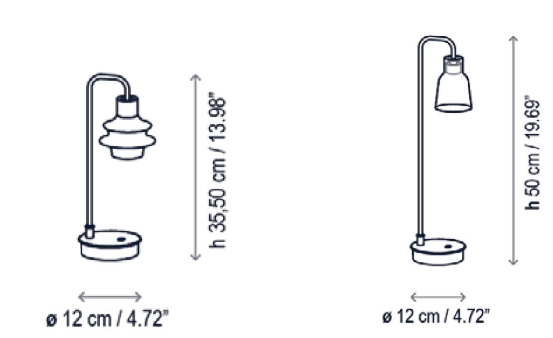 Настольная лампа от фабрики Bover модель Drip/Drop  Lamp