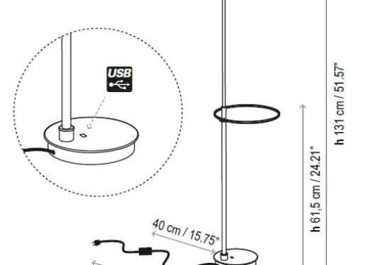 Торшер Bover Drip/Drop P/131 Floor Lamp image 2