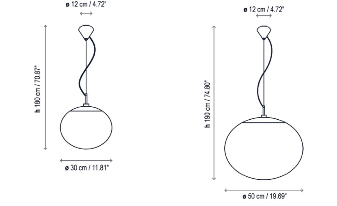 Подвесной светильник от фабрики Bover модель Elipse Indoor Pendant Lamp