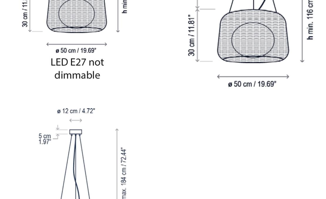 Уличный светильник от фабрики Bover модель Fora Pendant Lamp