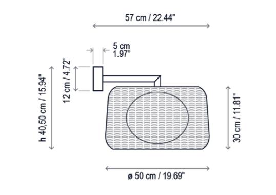 Уличный светильник Bover Fora Wall Lamp image 2