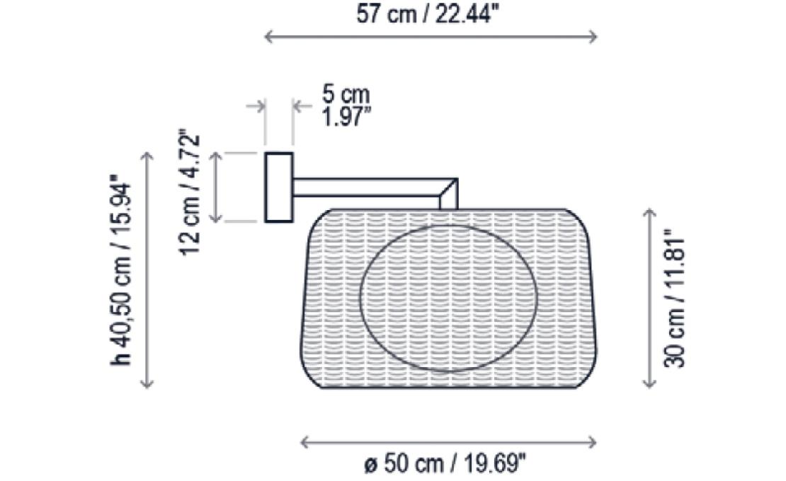 Уличный светильник от фабрики Bover модель Fora Wall Lamp