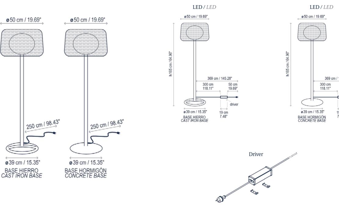 Уличный светильник от фабрики Bover модель Fora Floor Lamp