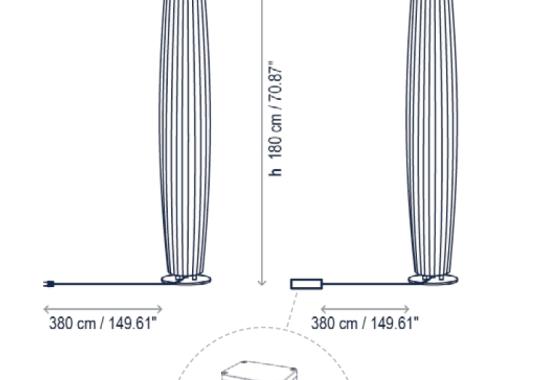 Торшер Bover Maxi Outdoor image 2