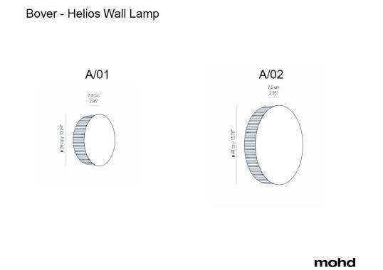 Настенный Светильник от фабрики Bover модель Helios Wall Lamp