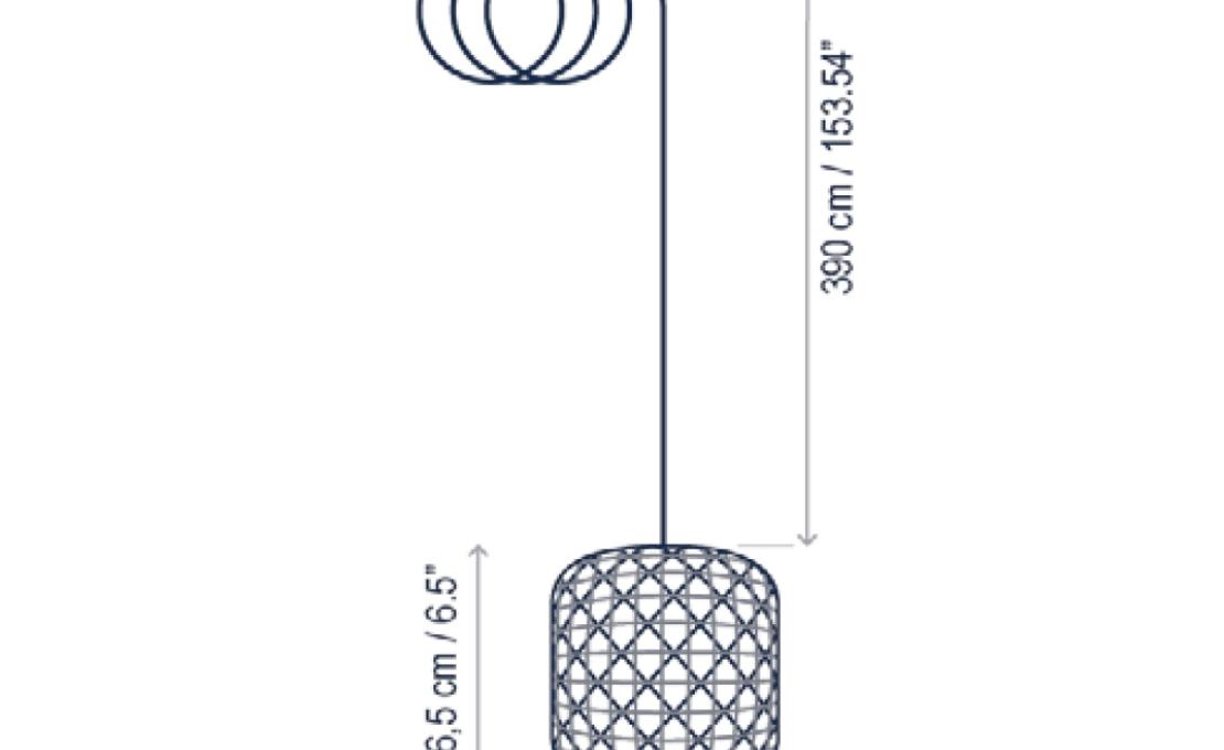 Уличный светильник от фабрики Bover модель Nans S/16/H Pendant Lamp