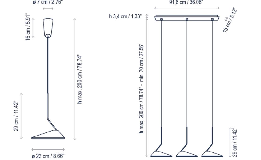 Подвесной светильник от фабрики Bover модель Nón Lá Pendant Lamp