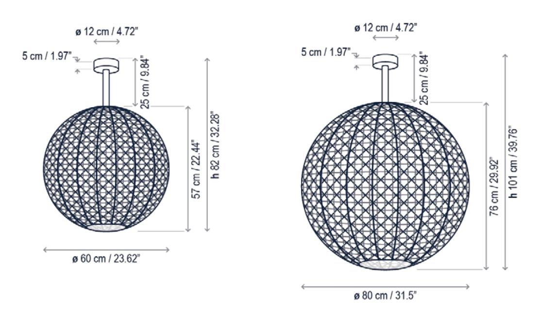 Уличный светильник от фабрики Bover модель Nans Sphere Ceiling Lamp