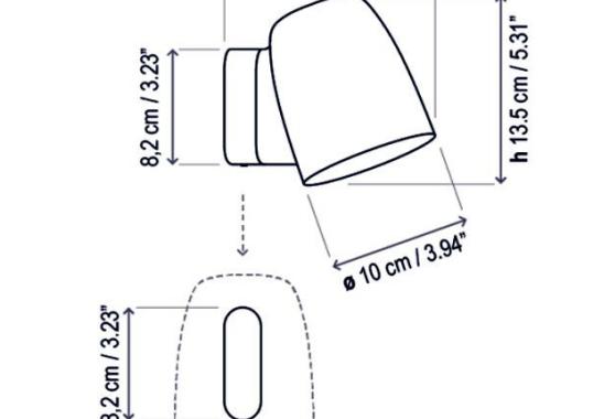 Уличный светильник от фабрики Bover модель Nut Wall Lamp