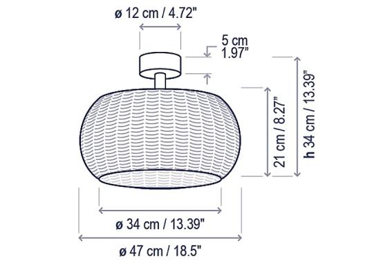 Уличный светильник Bover Perris Ceiling Lamp image 3