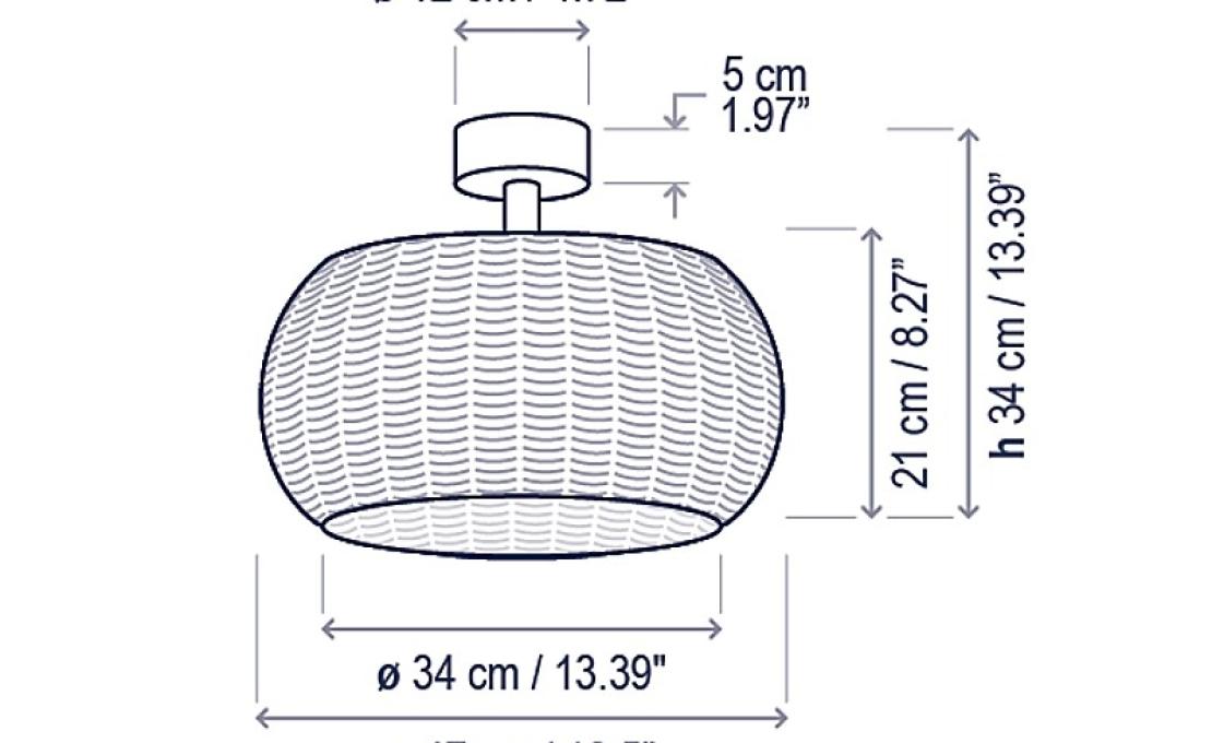 Уличный светильник от фабрики Bover модель Perris Ceiling Lamp
