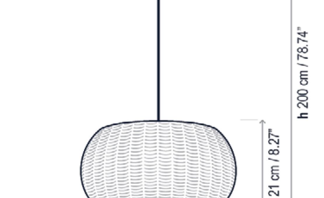 Уличный светильник от фабрики Bover модель Perris Pendant Lamp