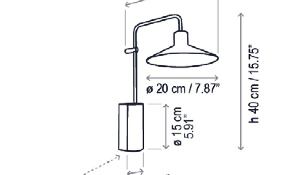 Настенный Светильник от фабрики Bover модель Platet 2 Wall Lamp