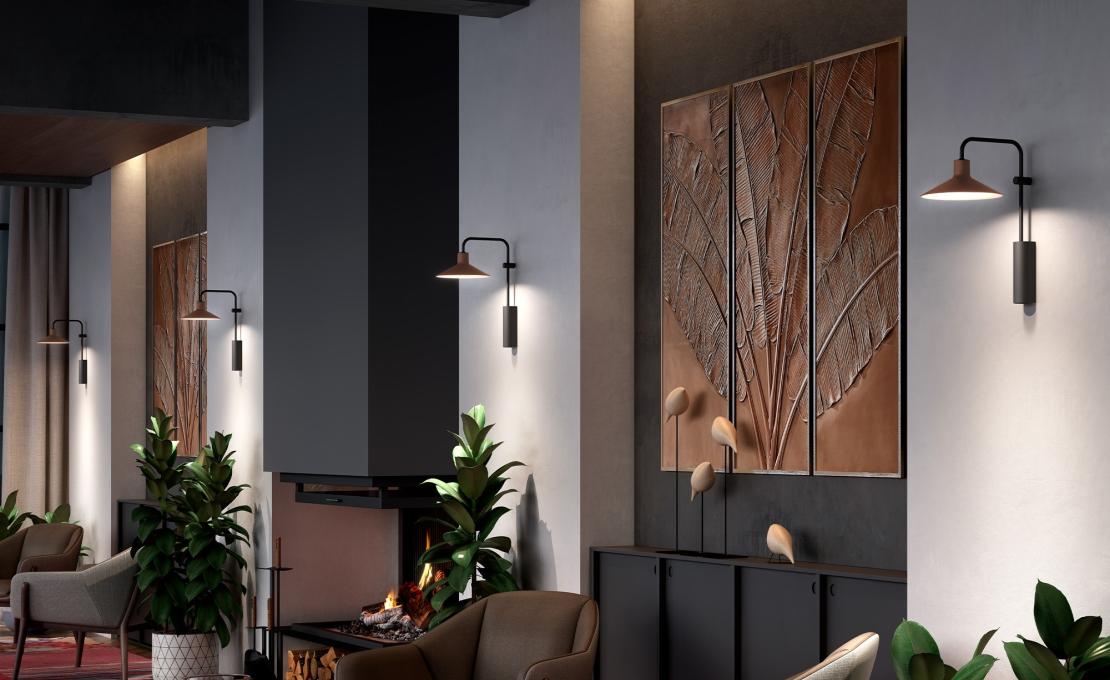 Уличный светильник от фабрики Bover модель Platet Wall Lamp