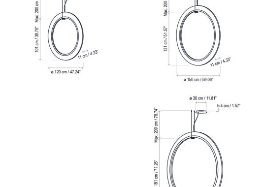 Подвесной светильник Bover Roda Vertical image 4
