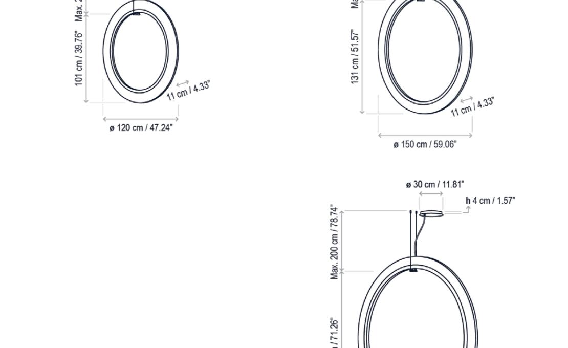 Подвесной светильник от фабрики Bover модель Roda Vertical Pendant Lamp
