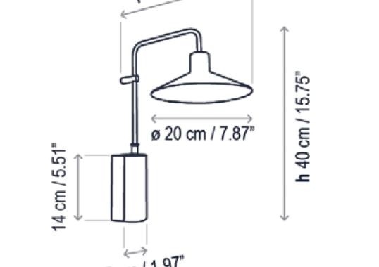 Уличный светильник Bover Platet Wall Lamp image 6