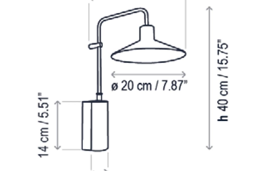 Уличный светильник от фабрики Bover модель Platet Wall Lamp