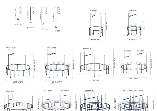 Подвесной светильник Bover Skybell Circle image 2