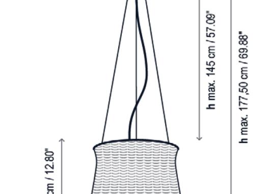 Подвесной светильник Bover Syra 45 Outdoor image 3